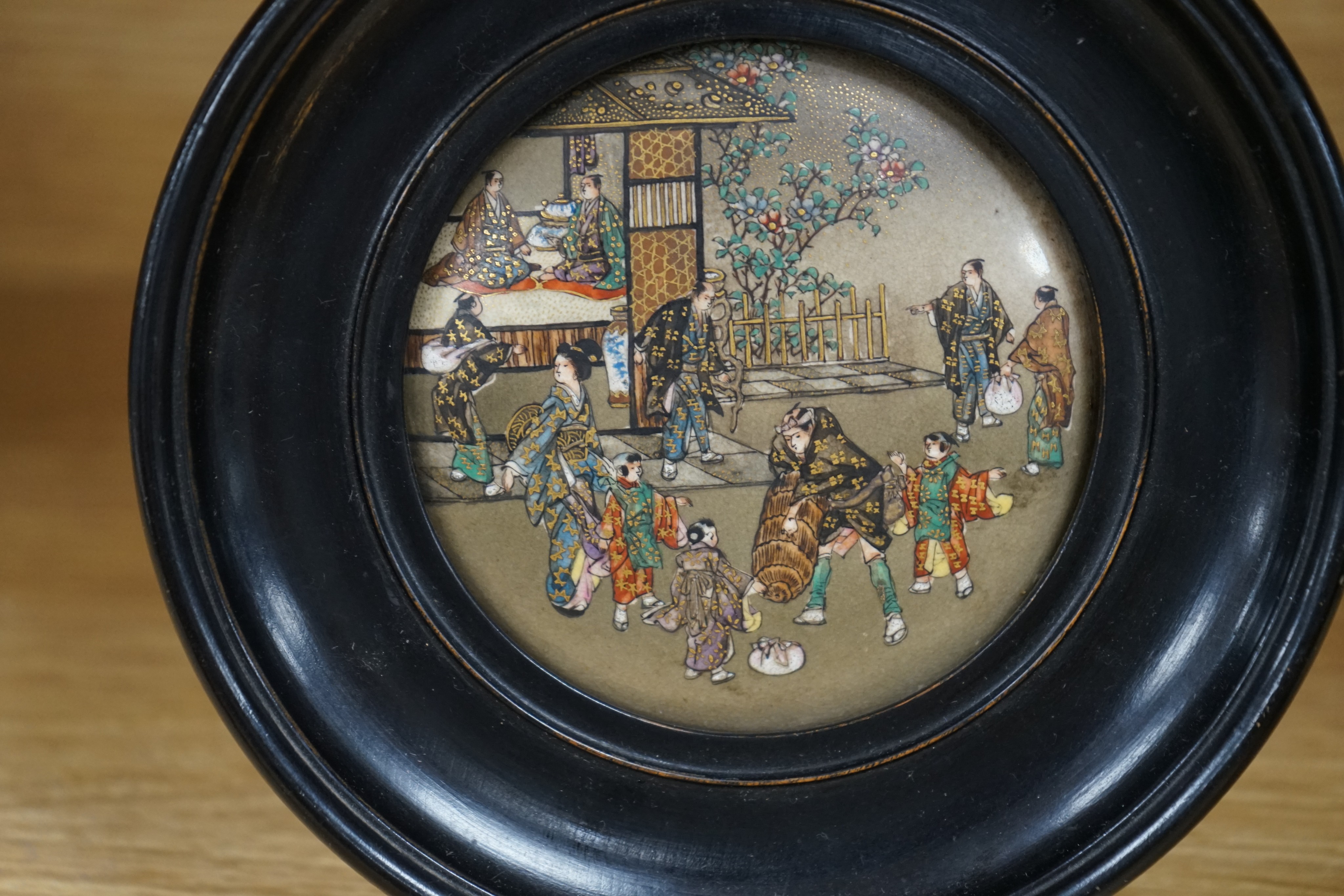 Japanese satsuma wares, Meiji, signed.
